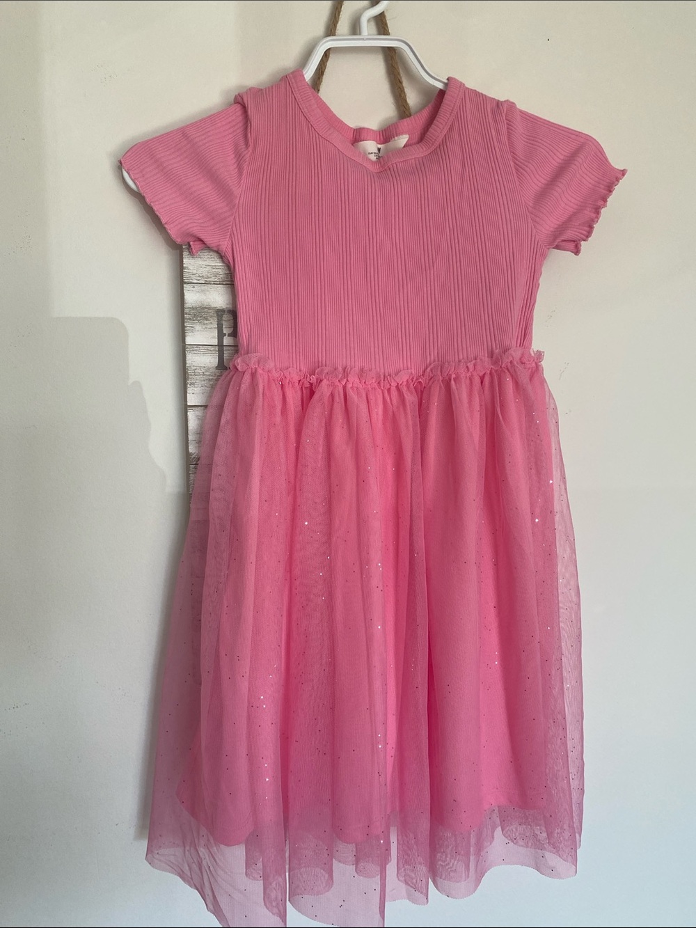 H&M Pink Sparklie Tulle Dress Girl Clothes